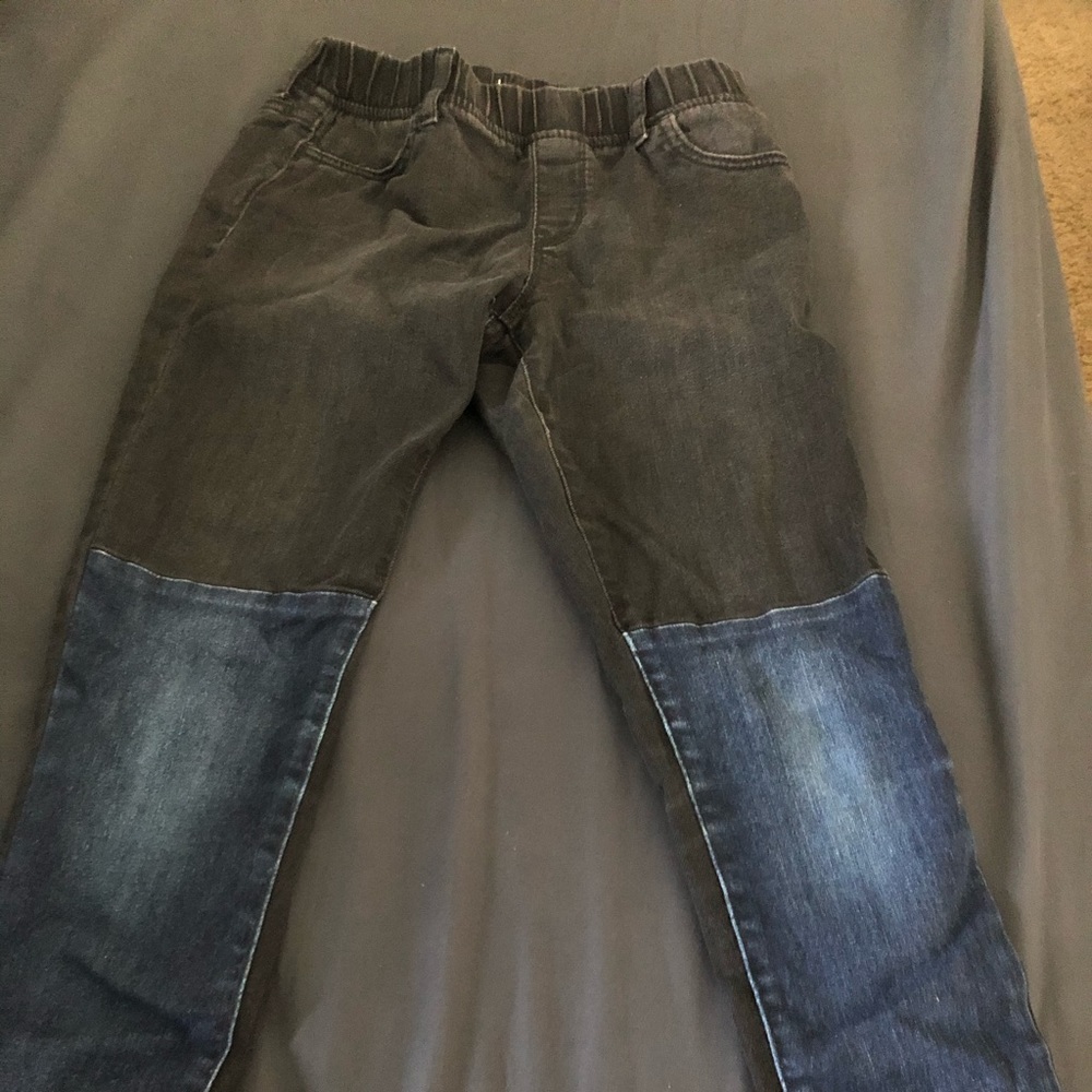 Full length denim jeggings